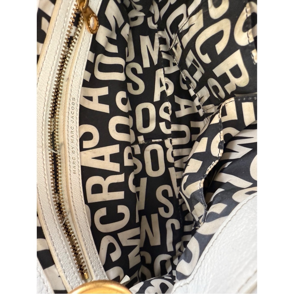 Marc by Marc Jacobs White Flap Crossbody Hobo - Picture 11 of 11